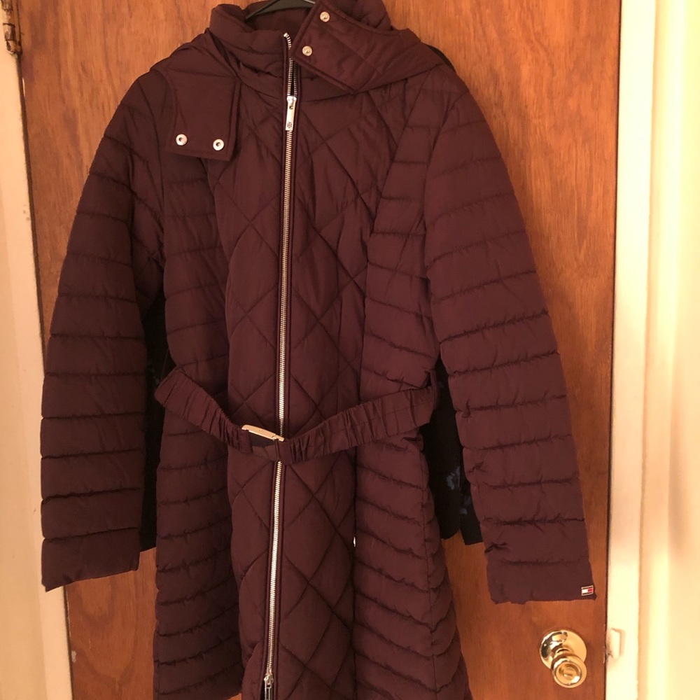 Tommy Hilfiger Beautiful Plum Color Winter Coat. NWOT.